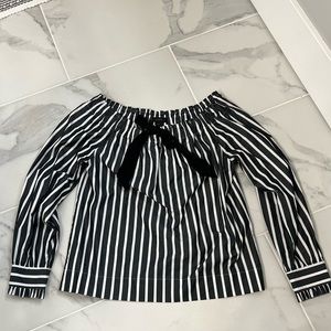 J crew striped blouse Size XXS